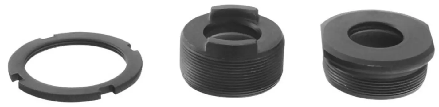 Чашки для каретки BSA M-Wave, + стопорное кольцо, резьба, черные, 5-352610