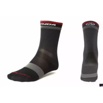 Велоноски AUTHOR Stripe X0, черно-серо-красные, 8-7200308