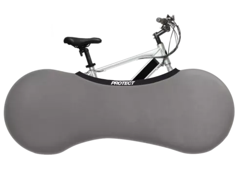 Чехол эластичный для велосипеда с колесами 24-29″, серый, PROTECT™