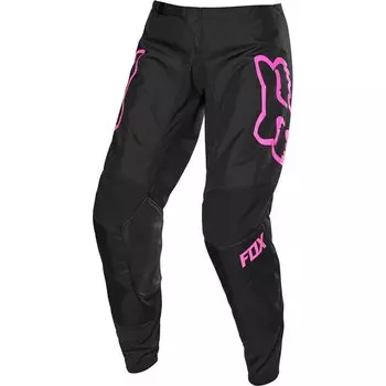 Велоштаны женские Fox 180 Prix Womens Pant, Black/Pink, 2020