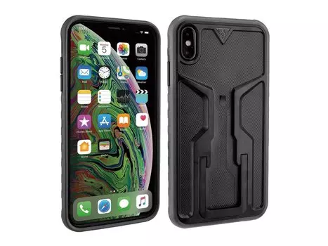 Чехол для смартфона TOPEAK RIDECASE ONLY, WORKS WITH iPHONE XS MAX, черно-серый, TRK-TT9858BG