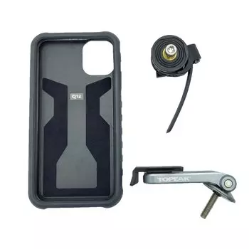Чехол для смартфона TOPEAK RIDECASE W/RIDECASE MOUNT WORKS W/IPHONE 11, с креплением, BLACK/GRAY, TT9862BG