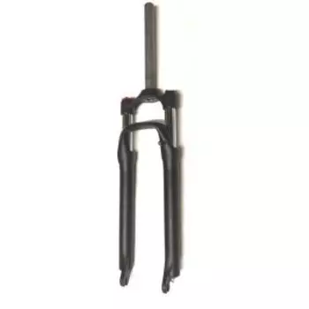 Вилка велосипедная HORST AML100, 27.5", алюминий, ход 100 мм, 28.6 мм, безрезьбовой шток, матовый черный, 00-210060