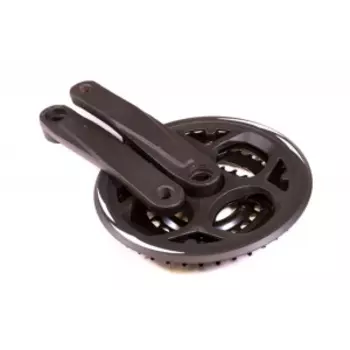 Система шатунов велосипедная TRIX, звезды на 24/34/42 зубьев, длина шатуна 170 мм, сталь, черный, ST16-S2442FG (10036)