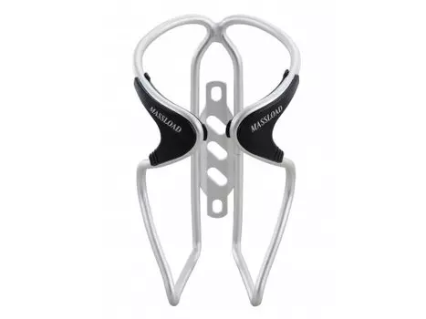 Флягодержатель велосипедный MASSLOAD CL-072C, алюминий, дуги D:5мм, вес 60г, серебристый