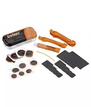 Комплект заплаток ICE TOOLZ, заплатки 18 шт./монтажки 3 шт./ клей 10мл, 65A1