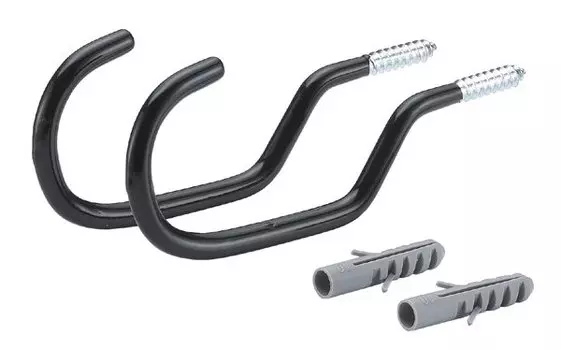 Держатель 6-14020 вело YC-20SA крюки (2 шт.) сталь черный BIKEHAND