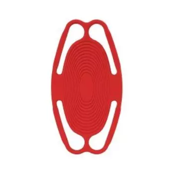 Держатель BONE BIKE TIE 5 Red, силиконовый, на руль, универсальный, антивибрационный материал, 07-240511