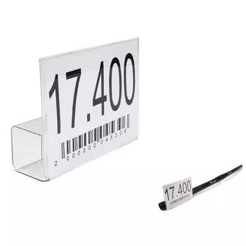 Держатель ценника для велосипеда TRIX 74 x 98 мм, крепление на руль, TX-PTH01