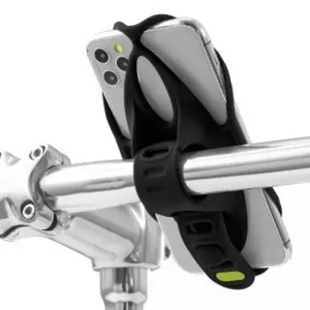 Держатель для смартфона BONE BIKE TIE 4, силиконовый, на руль, универсальный, черный, 07-200520