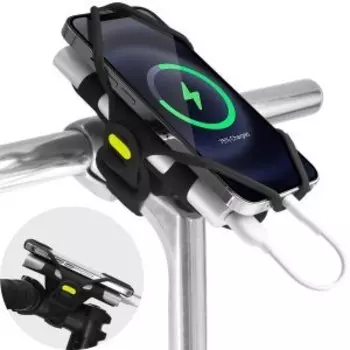 Держатель для смартфона BONE BIKE TIE PRO PACK 2, силиконовый, на вынос, универсальный, черный, 07-211010