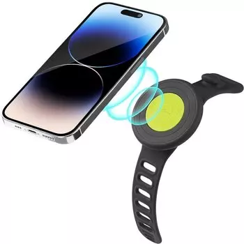Держатель для смартфона BONE Magnetic Fitness Phone Mount, магнитный, противоскользящий, на руль, черный, 07-230110