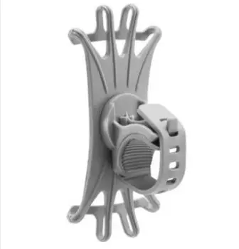 Держатель для телефона RockBros, на руль велосипеда, силиконовый, вращение на 360 градусов, серый, LF436