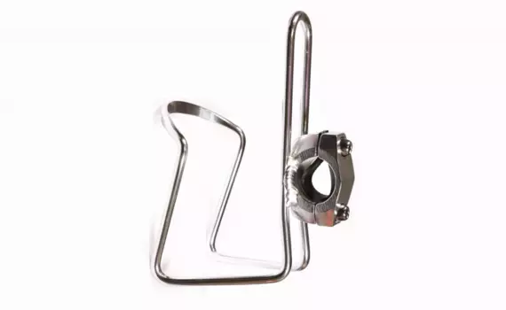 Держатель фляги TRIX, алюминий, серебристый, крепление на руль, на блистере, H-C32