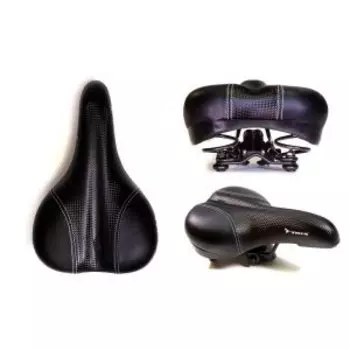 Седло TRIX, спорт, 265х165 мм, с замком, с вентиляцией, дизайн"Карбон", HBAZ-2748-4