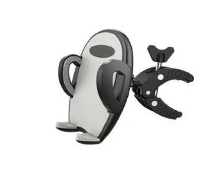 Держатель мобильного телефона TRIX, крепление на руль, пластиковый, серо-черный, PHTX077GR