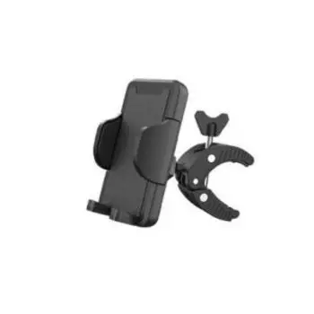 Держатель мобильного телефона велосипедный TRIX, крепление на руль, пластиковый, рифленый, черный, PHTX081AP