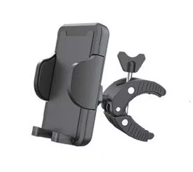 Держатель мобильного телефона велосипедный TRIX, крепление на руль, пластиковый, черный, PHTX081BK