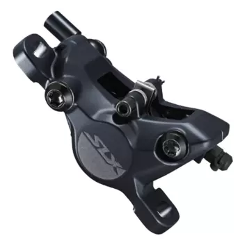 Калипер SHIMANO SLX M7100, гидравлика, post mount, полимерные колодки G03S, без кулера, без адаптера, IBRM7100MPRX