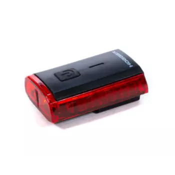 Фонарь велосипедный HOGGER, задний, 3 диода, 1 режим, на подседельный штырь, аккумулятор, micro USB, JY-6015U