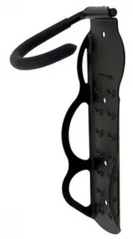 Держатель VENTURA вело настенный торцевой "вертикальный" сталь, черный, 5-430260