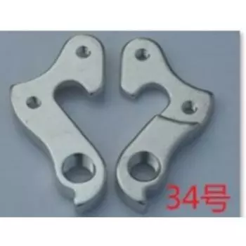 Держатель велосипедный "петух" Haiwey №34, с болтом, серебристый, 34