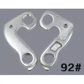 Держатель велосипедный "петух" Haiwey №92, с болтом, серебристый. 92