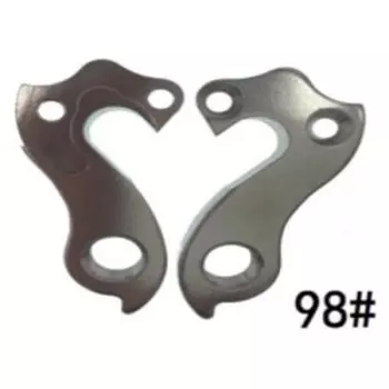 Держатель велосипедный "петух" Haiwey №98, с болтом, серебристый, 98