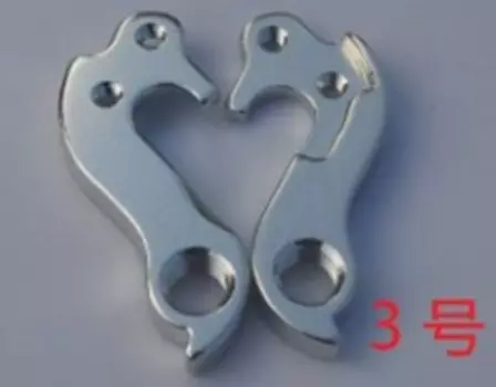 Держатель велосипедный "петух" Haiwey №3, с болтом, серебристый, 3