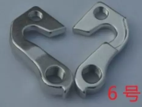 Держатель велосипедный "петух" Haiwey №6, с болтом, серебристый, 6