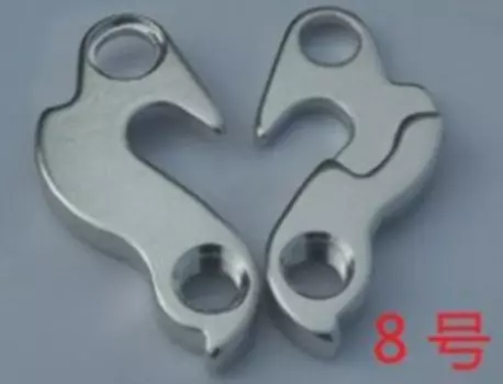 Держатель велосипедный "петух" Haiwey №8, с болтом, серебристый, 8