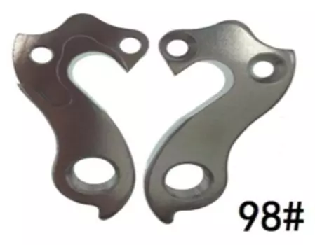 Держатель велосипедный "петух" Haiwey №98, с болтом, серебристый, 98