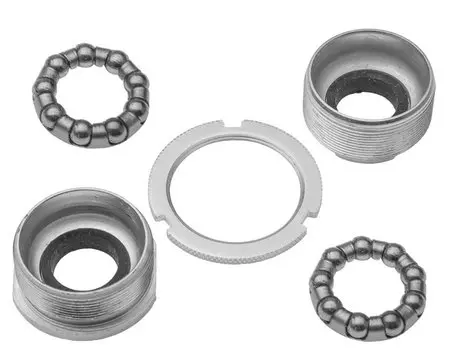 Детали каретки XR-BB04W, чашка каретки, контргайка, подшипник каретки 1/4"х9, серебристый, XR-BB04W, 160069, LU086274