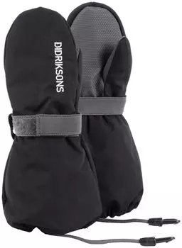 Детские варежки Didriksons BIGGLES, черный, 501945