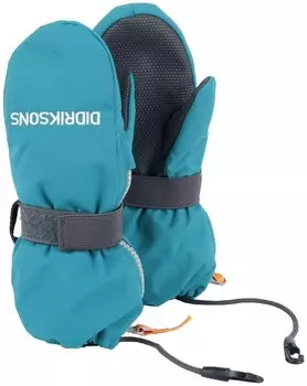 Детские варежки Didriksons BIGGLES ZIP, синий лед, 501946