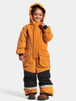 Детский комбинезон DIDRIKSONS ZEKE KID'S COVERALL, оранжевый, 503837 (Размер: 100)