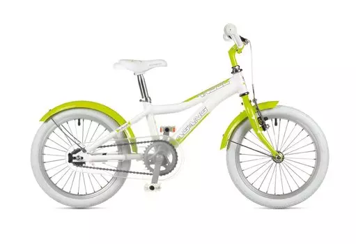 Детский велосипед A-Gang Angel 16" 2013 рама 9" белый/зеленый