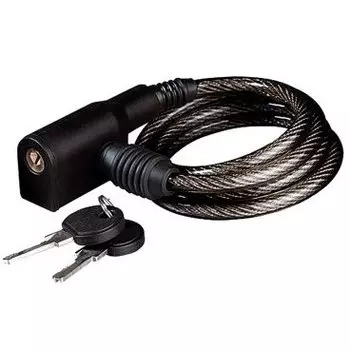 Велосипедный замок KELLYS KLS Bill, тросовый, на ключ, с креплением, 6 х 800 мм, черный, Cable Lock KLS Bill (K-825S)