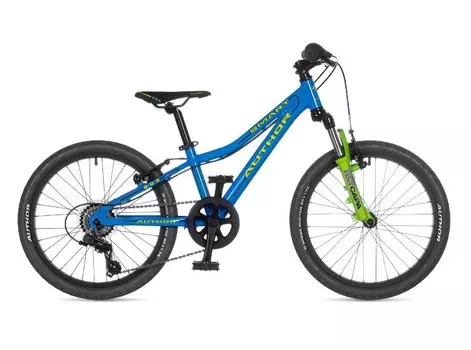 Детский велосипед AUTHOR Smart 20" 2022, 21-2200000134 (Рама: 10" (Рост: 115-135 см), Цвет: синий/салатовый)