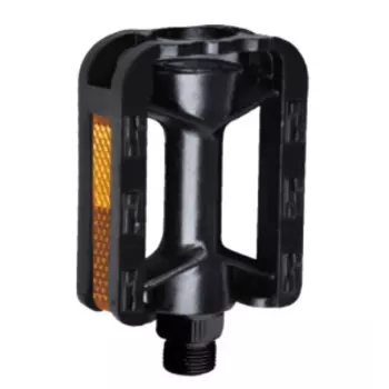 Педали велосипедные Vinca Sport пластиковые, детские, 80x57мм, ось 9/16", черный, VP 616-S 9/16"