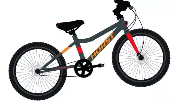 Тормозные ручки Vinca Sport (пара), алюминий, оранжевые, черные рычаги, VB 51 orange