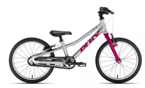 Детский велосипед Puky S-Pro 18'' (Возраст: от 5 лет (Рост: 105-120 см), Цвет: silver/berry)