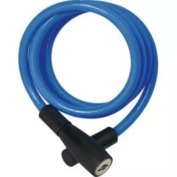 Велосипедный замок ABUS 3506K/120см, тросовый, 6мм, на ключ, класс защиты 1/15, 206гр, голубой, 05-0040770