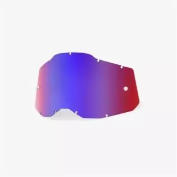 Линза для веломаски 100% RC2/AC2/ST2 Replacement Lens, Mirror Red/Blue, 51008-254-01