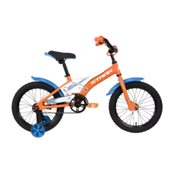 Детский велосипед Stark Tanuki 16 Boy оранжевый/синий/белый, 2023