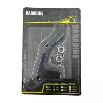 Адаптер для велотормоза BARADINE Postmount, задний, 203 мм, черный, PM-IS-R203