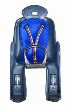 Детское кресло для велосипеда Vinca на подседельную трубу, синяя накладка