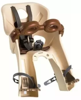 Детское велокресло BELLELLI Freccia B-Fix Vintage, на рулевую трубу, бежевое, до 15кг, 01FRCB00205M