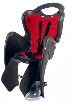 Детское велокресло BELLELLI Mr Fox Relax B-Fix 29", заднее, на велосипед 29", black, 01FXRB0000XL