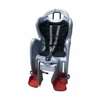 Детское велокресло BELLELLI Mr Fox Relax B-Fix, на подседельную трубу, cеребристое, до 22 кг, 01FXRB0007